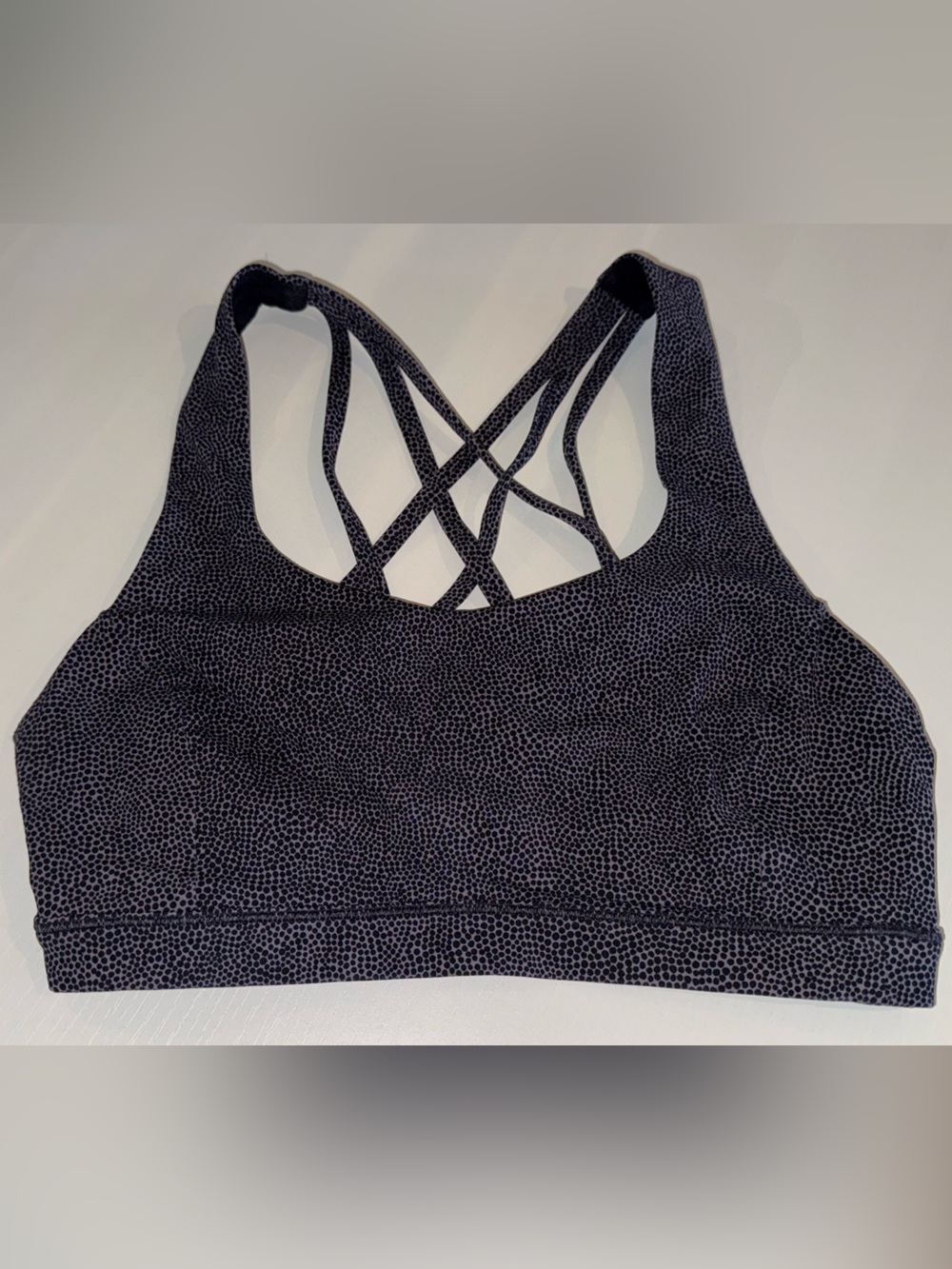 Lululemon Energy Bra - Dusty Lavender with Black Dots